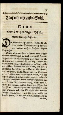 Fünf und achtzigstes Stück