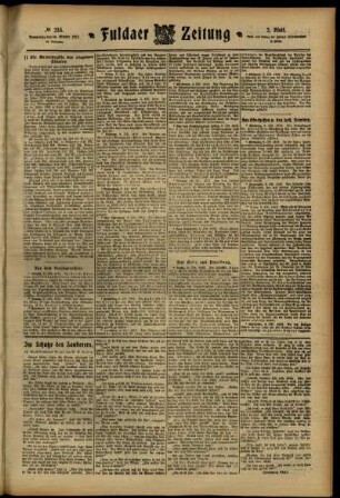 Zweite Ausgabe vom Donnerstag, den 10. Oktober 1912.