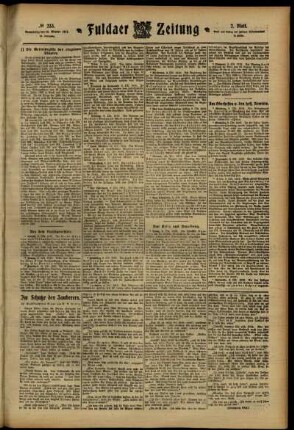Zweite Ausgabe vom Donnerstag, den 10. Oktober 1912.