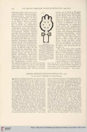 Grosse Berliner Kunstausstellung 1905