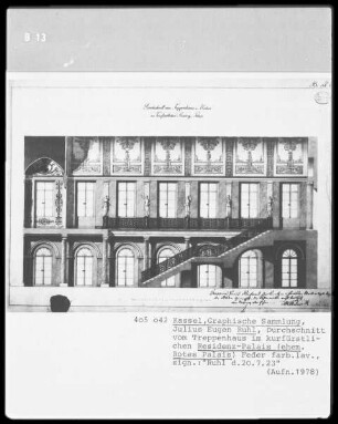 Kassel & Residenzpalais & Rotes Palais & Treppenhaus