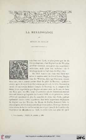 2. Pér. 35.1887: La Renaissance au Musée de Berlin, 2