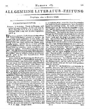 Townson, R.: Travels in Hungary. With a short account of Vienna in the year 1793. London: Robinson 1797