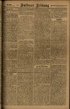 Zweite Ausgabe vom Mittwoch, den 10. September 1919.
