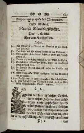 Erster Abschnitt. Neueste Staatsgeschichte.