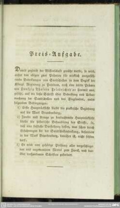 Preis-Aufgabe