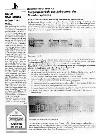 Bürgergespräch zur Bebauung des Bahnhofsplatzes