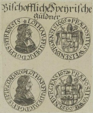Bildnis des Lothar Frideric., Epis. Spirensis