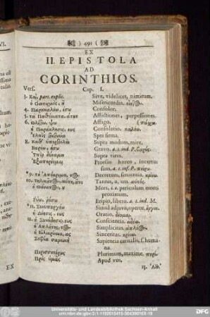 Ex II. Epistola Ad Corinthios.