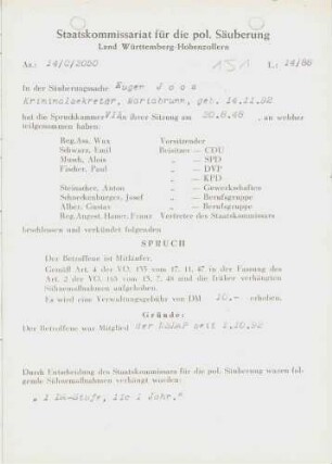 Joos, Eugen