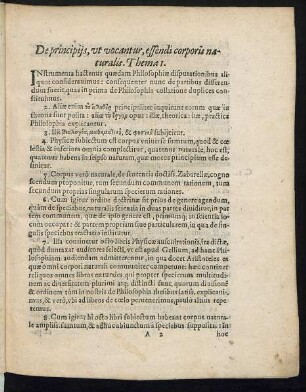 De principiis, ut vocantur, essendi corporis naturalis.