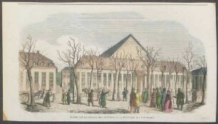 Ansicht des großherzoglichen Hoftheaters zu Karlsruhe vor dem Brande