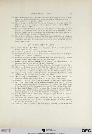 Altfürstliche Häuser (Nr. 1720-2066)