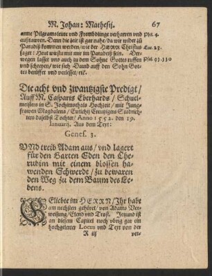 Die acht und zwantzigste Predigt/ ...