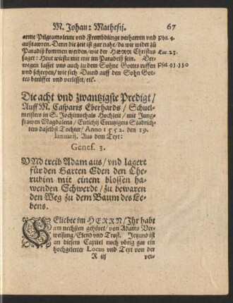 Die acht und zwantzigste Predigt/ ...