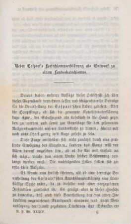 69-84 Ueber Caspari's Katechismuserklärung als Entwurf zu einem Landeskatechismus