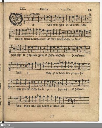 XIX. O Jesu mein Jesu