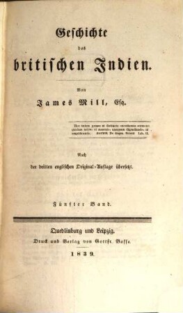 Geschichte des britischen Indien, 5