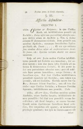 §. III. Assertio defenditur.