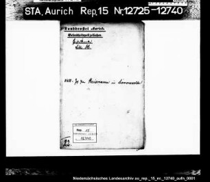 Untersuchung des Geisteszustandes des Johann Peter Huismann aus Simonswolde wegen Brandstiftung