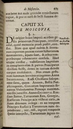Caput XI. De Moscovia.