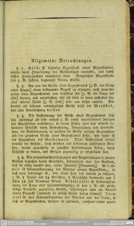 Allgemeine Betrachtungen