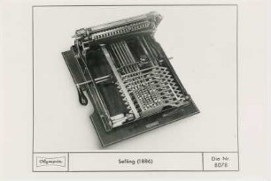 Geschichtliche Entwicklung der Rechenautomaten. Gerät von Eduard Selling aus dem Jahr 1886