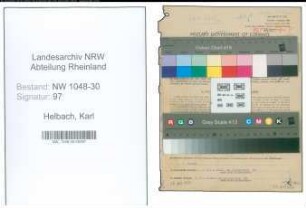 Entnazifizierung Karl Helbach , geb. 17.05.1896 (Beamter)
