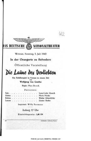Die Laune des Verliebten