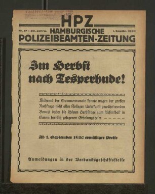 Nr. 17 * 20. Jahrg. 1. Septbr. 1930