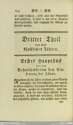 Dritter Theil von den künstlichen Zähnen
