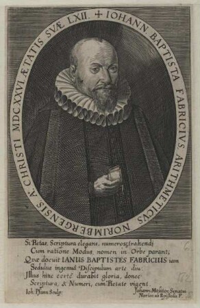 Bildnis des Johann Baptista Fabricius