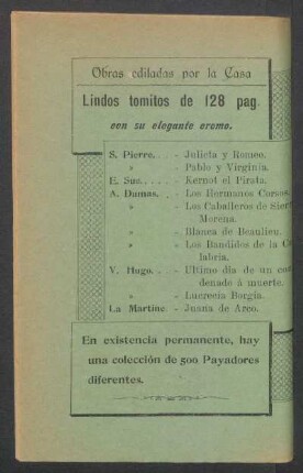 Obras editadas por la casa