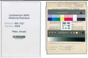 Entnazifizierung Arnold Pillen , geb. 29.07.1910 ()