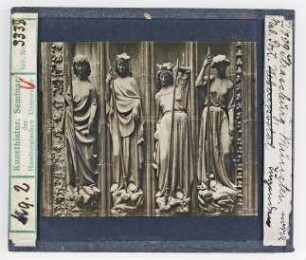 Straßburg, Münster: Nordportal, Tugenden (Stoedtner-Nr. 2709)