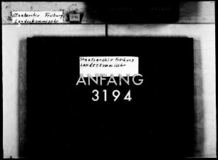 Zustand und Prüfung der Amtsregistratur