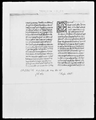 Defensor, Liber Scintillarum — Initiale D(ominus dicit), Folio 17verso