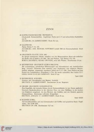 Zinn (Nr. 28-68)