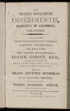 De Motvs Hvmorvm Impedimentis, Praecipve In Abdomine, Tollendis