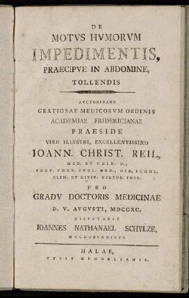 De Motvs Hvmorvm Impedimentis, Praecipve In Abdomine, Tollendis