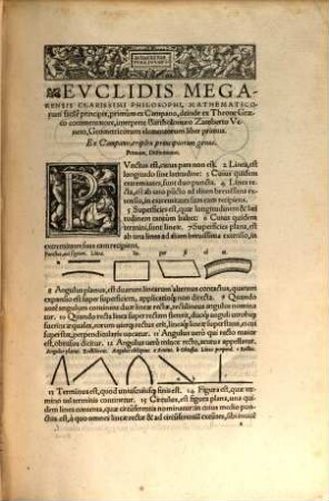 Euclidis Megarensis mathematici clarissimi Elementorum geometricorum libri XV