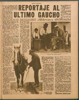 Reportaje al último gaucho