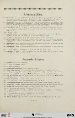 Japanische Arbeiten (Nr. 371-403)