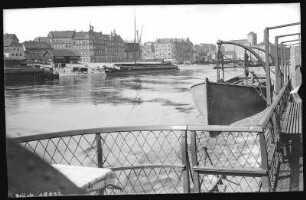 Riesa. Blick vom Dampfer aus