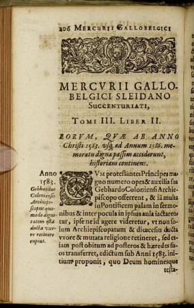 Liber II. Eorum, quae ab Anno 1583 usque ad Annum 1586. memoratu digna passim acciderunt, historiam continens