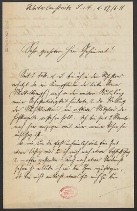 Brief an Ludwig Strecker <senior> : 27.06.1911