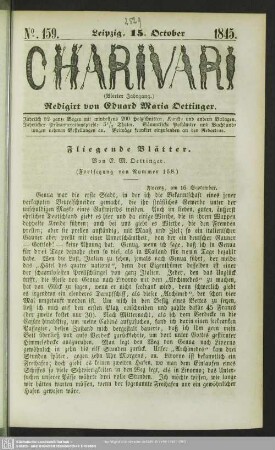 Fliegende Blätter - (Fortsetzung von Nummer 158)