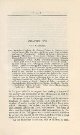 Chapter XVI. The minerals