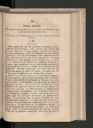 Dritter Abschnitt. Die medicinischen Theorieen ...