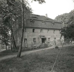 Viereichen-Altliebel. Herrenhaus (Wohnhaus, 1818). Gartenansicht (Ort wurde devastiert)